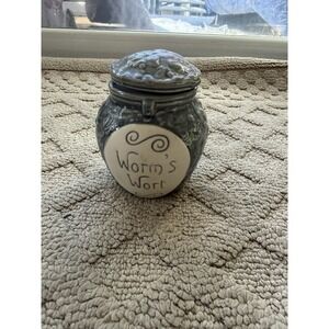 Nightmare Before Christmas Worm's Wort Spice Ceramic Storage Jar